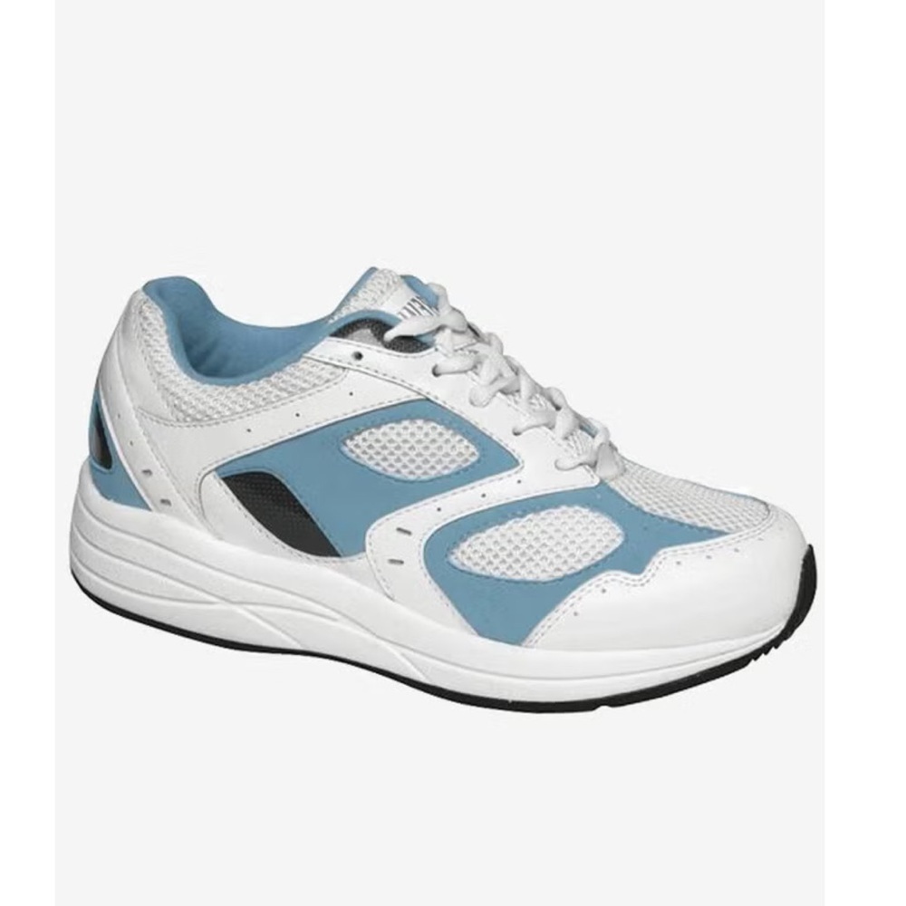 DREW NWOT Flare Orthopedic All Day Comfort White and Light Blue Sneakers